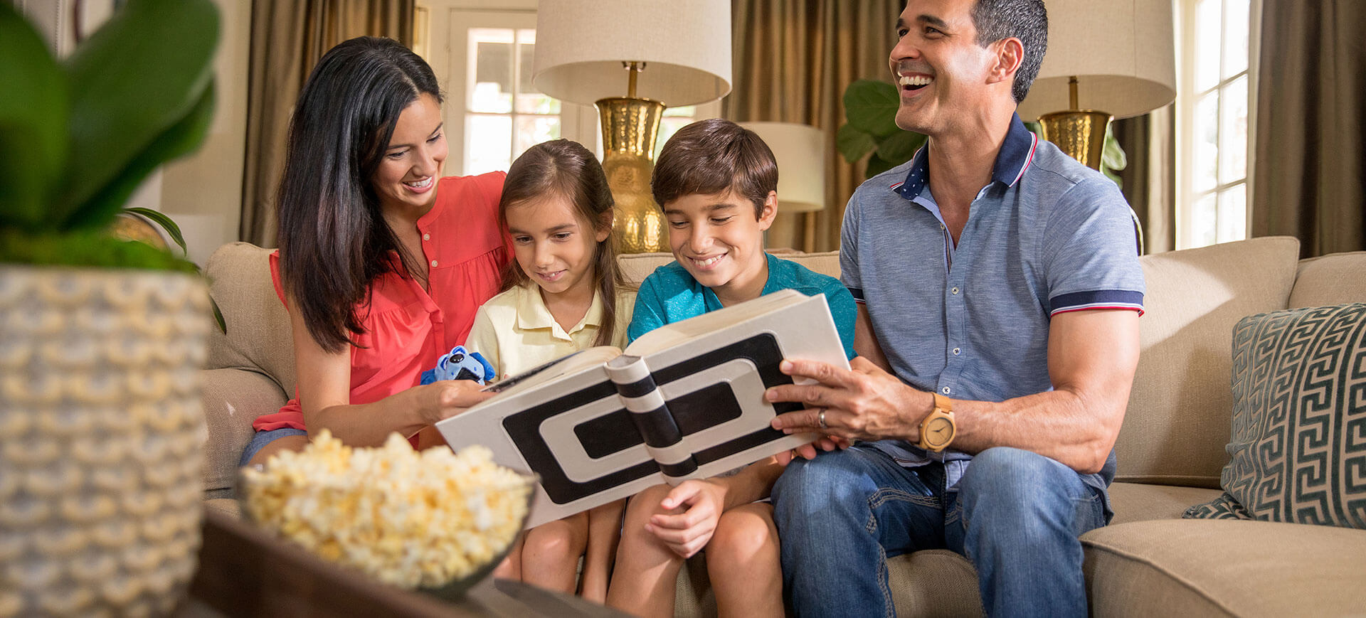 Go to slide 1: Family at home