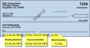 Where is the ABA routing number on my checks? - Trustco Bank