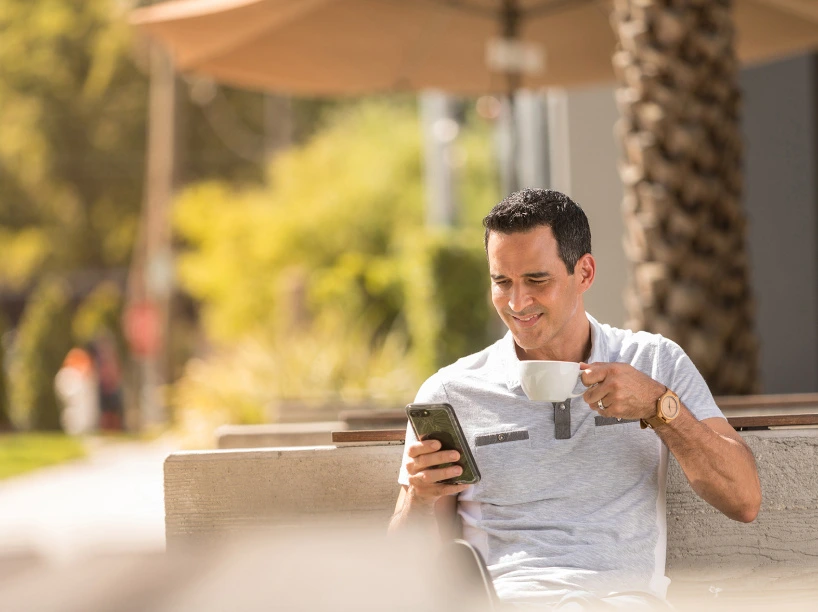 Man searching for mortgage lending nearby