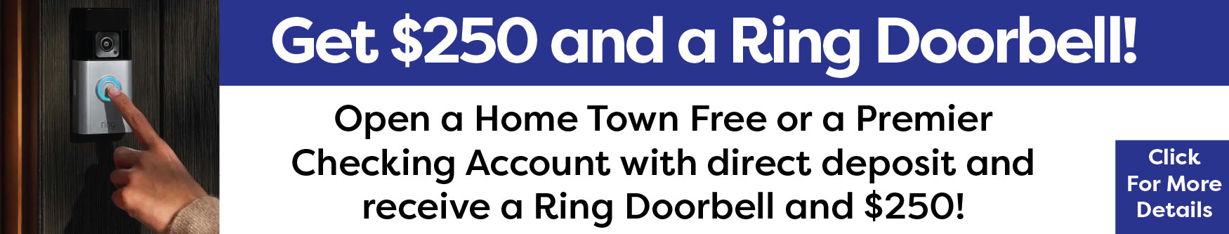 $250 and a Ring Doorbell Trustco Bank promotion