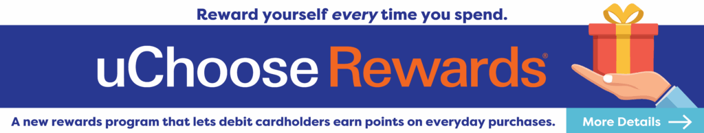 uChoose Rewards with Trustco Bank rewards debit cardholders to earn points on everyday purchases